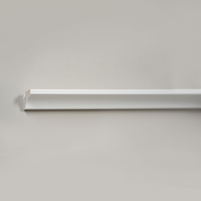 Moulure de coin intérieur en bois massif/moulure Scotia (avec apprêt de remplissage) - Blanc 3/5'x3/5'