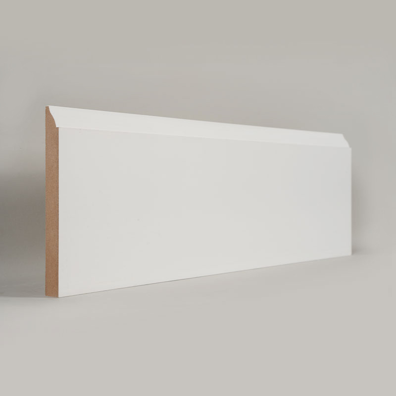 Plinthe MDF (apprêt de remplissage et blanc perle) 3/5