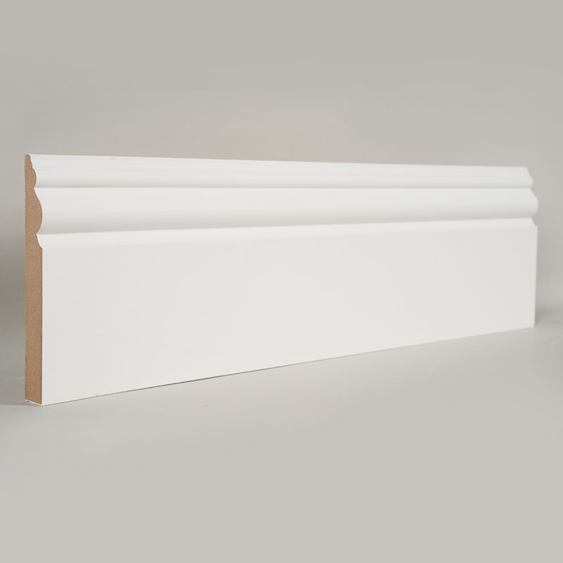 Plinthe en MDF (apprêt de remplissage et blanc perle) 3/5