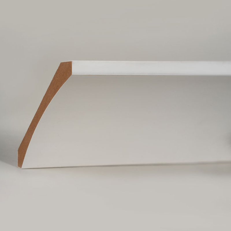 Moulure couronnée en MDF (apprêt de remplissage et blanc nacré) 3/5