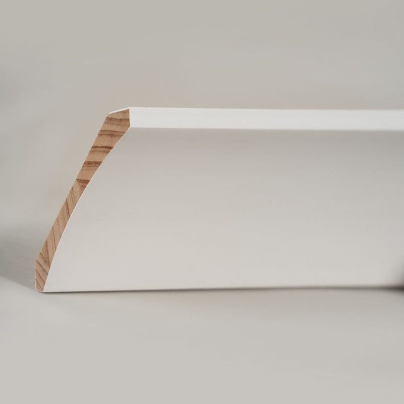 Moulure couronnée en bois de pin (apprêt de remplissage et blanc perle) 3/5