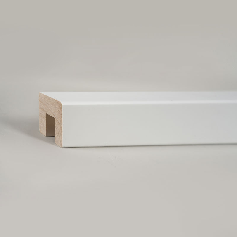 Rampes d'escalier en bois massif (apprêtées et peintes) - Blanc suisse 1 1/6' x 1 1/6'