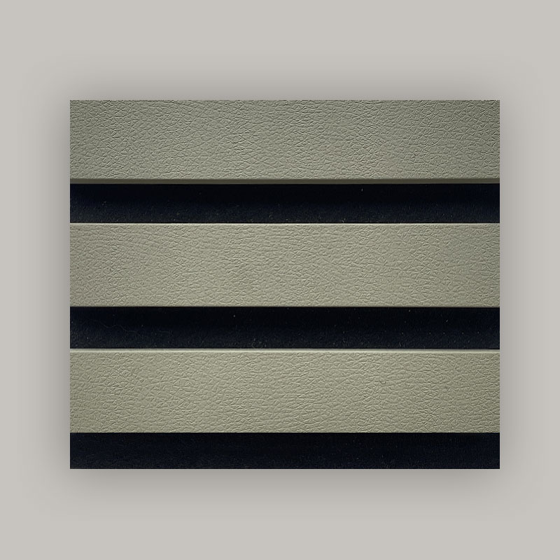 Mur de grille/panneau mural acoustique (enveloppé de PVC sur un seul côté) – Grain de tissu/Grain de cuir 2400/2700 mm × 600 mm